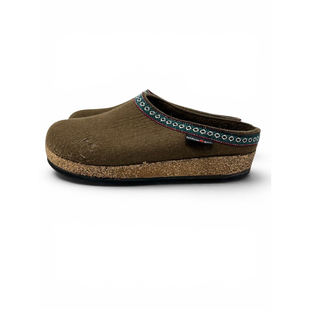 Haflinger Unisex GZ Chocolate Slippers Men's 9 Women's 11